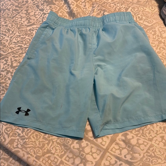 Under Armour Other - Under Armour boys Light Blue Athletic Shorts play condition stains